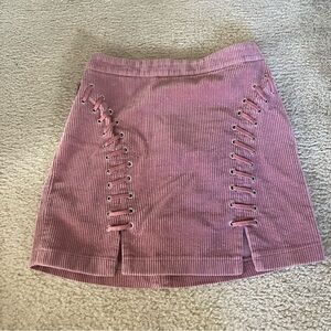 Pink corduroy skirt 🔥 Sz S